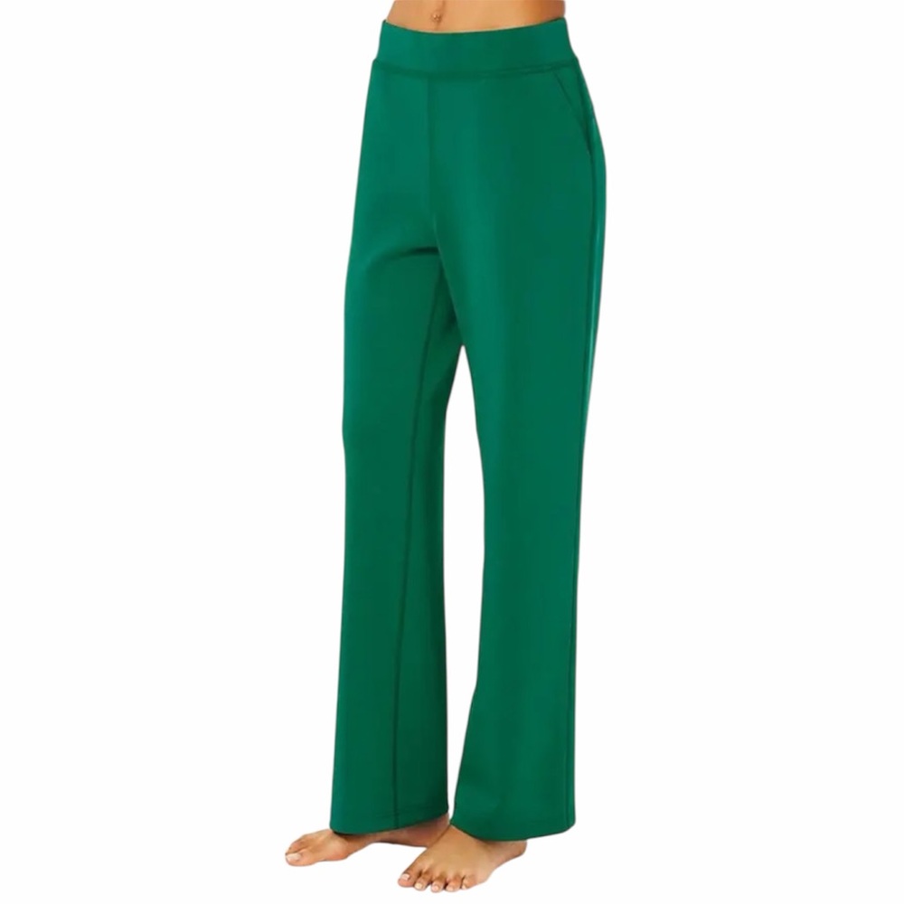 🌿 Lilly Pulitzer UPF 50+ 30.5" Alwyn High Rise Pant, Fiddle Leaf Green, FLAWED - Picture 2 of 16